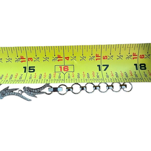 Kendra Scott CLEO Rhodium Collar Choker Necklace with Pave Crystal CZ NWOT - Picture 6 of 9